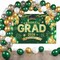 Green & Gold Graduation Decorations Kit 2026 – Class of 2026 Congrats Grad Banner with Balloon Arch Set, Large Backdrop & Party Supplies for High School, College, PhD, and Nursing Graduation